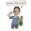 Tričko s potiskem Alkohol škodí zdraví
