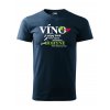 Tričko s potiskem Víno Je Nápoj Bohů