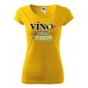 Tričko s potiskem Víno Je Nápoj Bohů