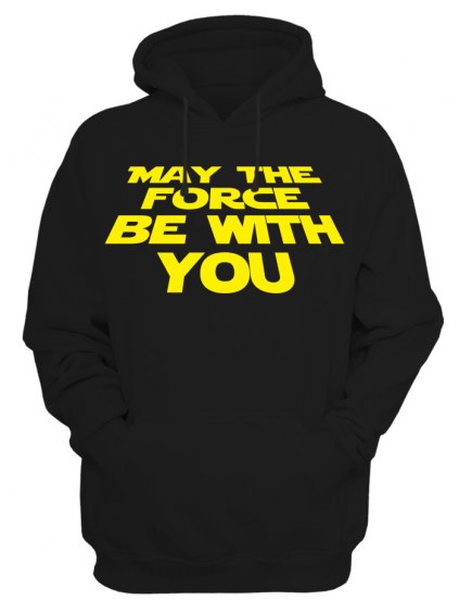 Mikina Star Wars May the force (Pohlaví Dámské, Barva Bílá, Velikost S)