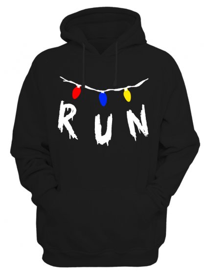 Mikina Stranger Things Run (Pohlaví Dámské, Barva Bílá, Velikost S)