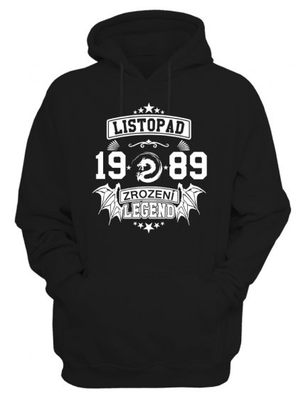 Mikina zrození legend (Pohlaví Dámské, Barva Bílá, Velikost S)