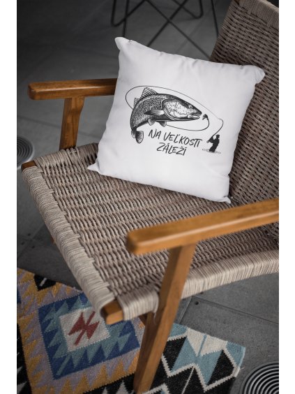 mockup of a square pillow placed on an armchair in a lounge 23552 min