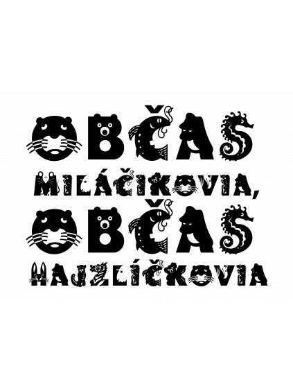 font animal