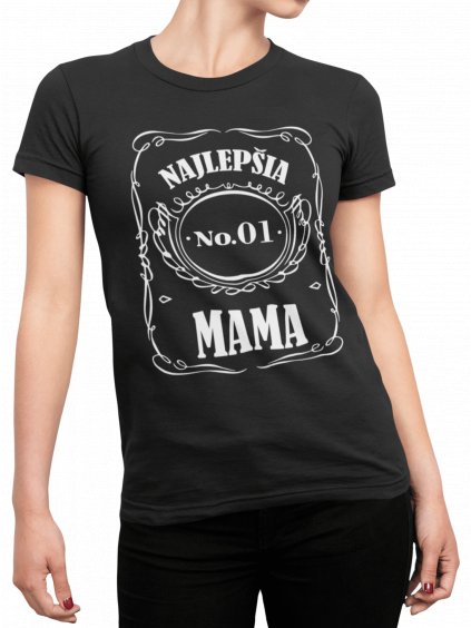 najlapsia mama tmave triko