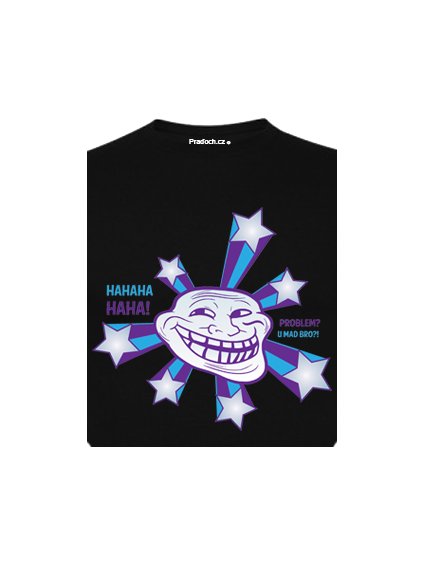 Tričko s potiskem Troll meme Star (Pohlaví Dámské, Barva Bílá, Velikost Pánská S)