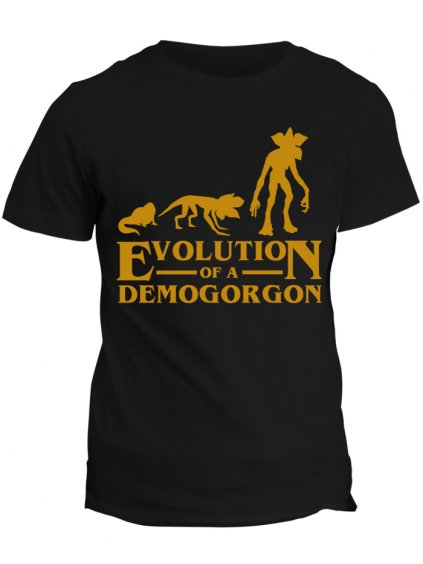 Tričko Stranger Things Evolution of Demogorgon (Pohlaví Dámské, Barva Bílá, Velikost Dětské (8 let))