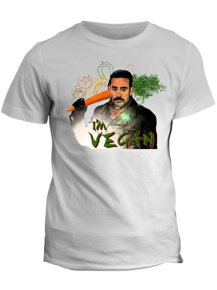 Tričko The Walking Dead - Im Vegan (Pohlaví Dámské, Barva Bílá, Velikost Dětské (8 let))