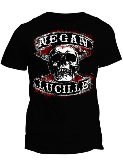 Tričko The Walking Dead - Negan Lucille skull (Pohlaví Dámské, Barva Bílá, Velikost Dětské (8 let))