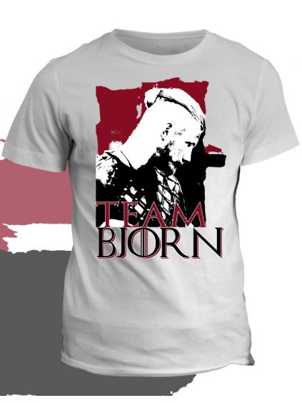 Tričko Vikingové - Team Bjorn (Pohlaví Dámské, Barva Bílá, Velikost Dětské (8 let))