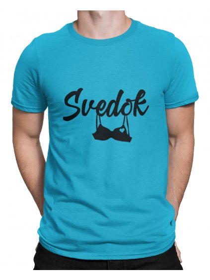 mockup of a man wearing a customizable t shirt against a plain color backdrop 1422 el (1) min