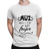 mockup of a man wearing a customizable t shirt against a plain color backdrop 1422 el min