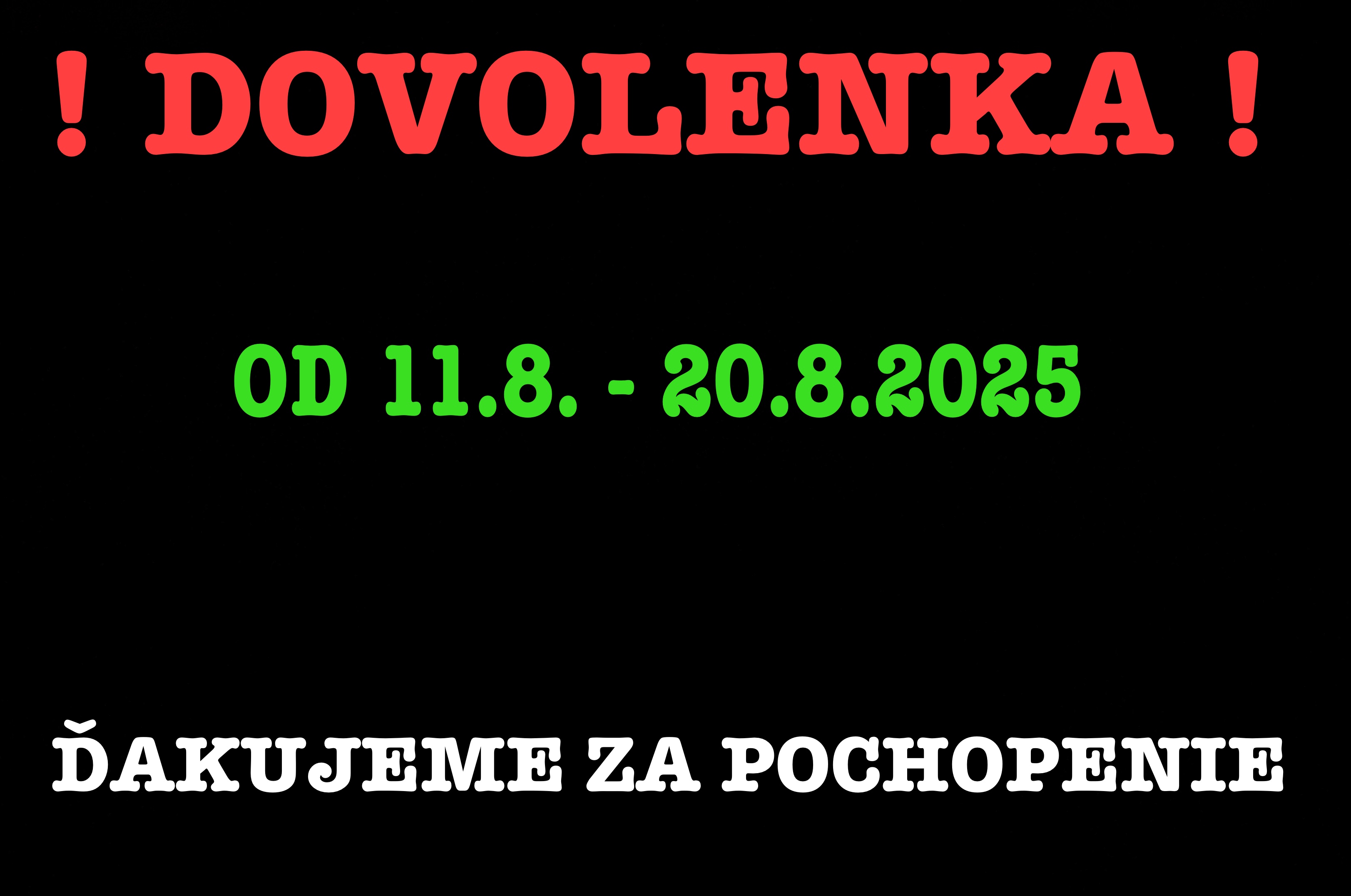 DOVOLENKA