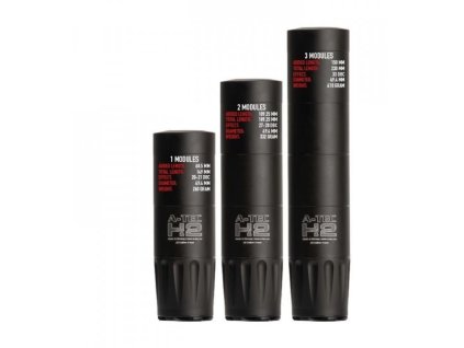 Tlmič A-TEC, model H2, 3 modulový, kaliber do 6,5mm, na adaptér A-LOCK Mini