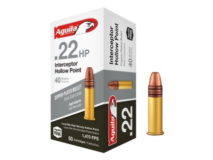 Aguila .22LR Interceptor 40gr/2,59g CP HP - 50 ks