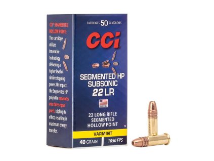.22LR CCI Segmented HP Subsonic 40gr/2,59g CPSHP - 50 ks
