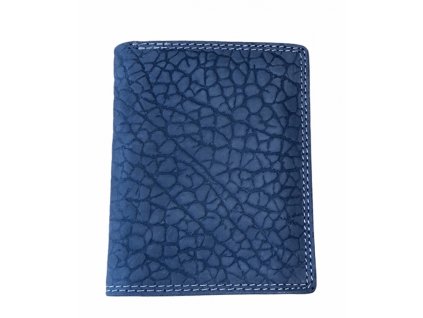 Pánská kožená peněženka design sloní kůže e-507 šedá