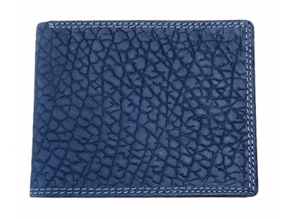 Pánská kožená peněženka design sloní kůže e-506 šedá