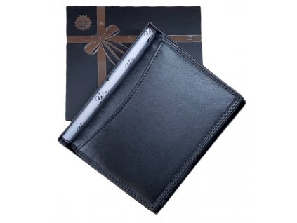 Pánská kožená peněženka Euro Fashion4u black rfid secure