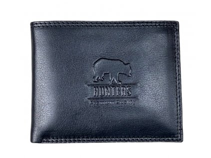 Pánská kožená peněženka Hunters black (RFID secure)