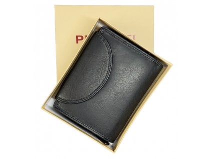 Dámská kožená peněženka střední pragati Black
