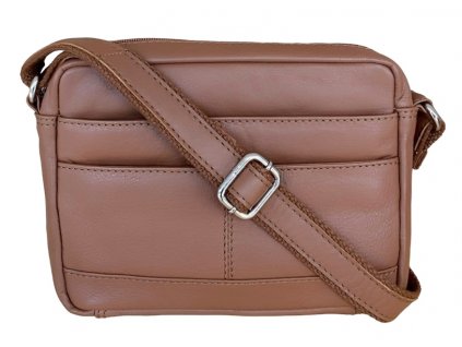 Dámská kožená crossbody kabelka guru leather tan