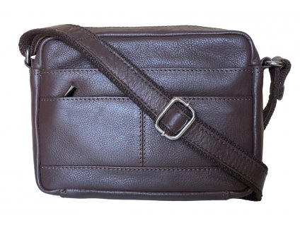 Dámská kožená crossbody kabelka guru leather brown