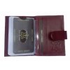 Kožené pouzdro na karty a doklady 02-l burgundské