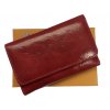 Elegantní dámská peněženka klasického designu v červené barvě