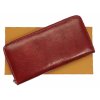 Velká dámská kožená peněženka penál pragati fashion v červené barvě
