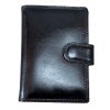 Kožené pouzdro na doklady, karty a vizitky 1122-l černá