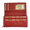 Elegantní dámská peněženka s klasickým designem v červené barvě