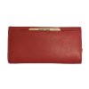 Elegantní dámská peněženka s klasickým designem v červené barvě