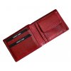 pánská kožená peněženka pragati v červené barvě