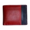 Pánská kožená peněženka Pragati v červeno/černém provedení
