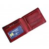 Pánská kožená peněženka Pragati v červeno/černém provedení