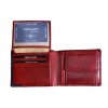 Pánská kožená peněženka Pragati v červeno/černém provedení