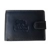 Pánská kožená peněženka s přezkou pragati černá
