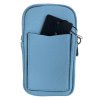 Dámská crossbody kabelka na mobil světle modrá