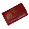Dámská kožená peněženka v červené barvě