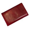 Dámská kožená peněženka v červené barvě