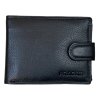 Pánská kožená peněženka s přezkou Pragati Black 9283-L