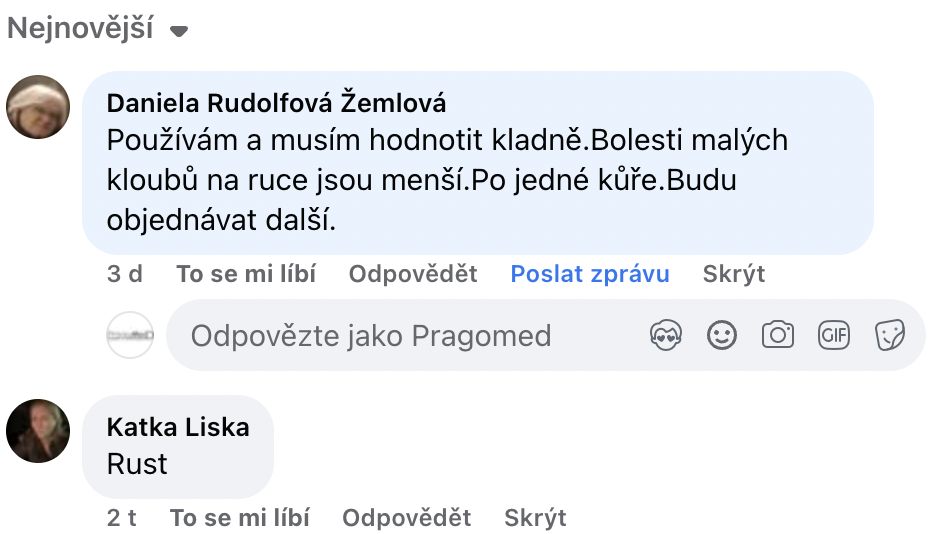 Přípravek jsem doporučila i svému manželovi