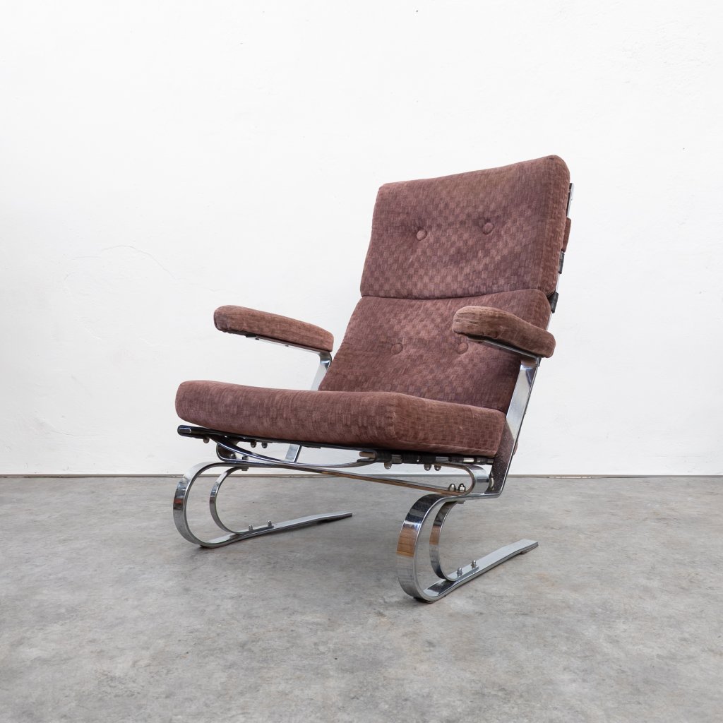 Vintage steel lounge chair by COR Germany