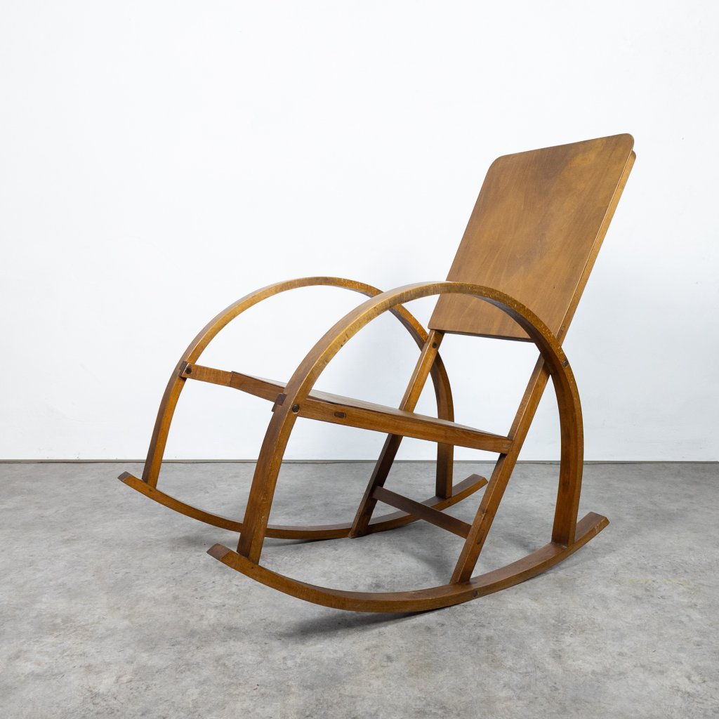 Vintage bentwood bauhaus rocking chair