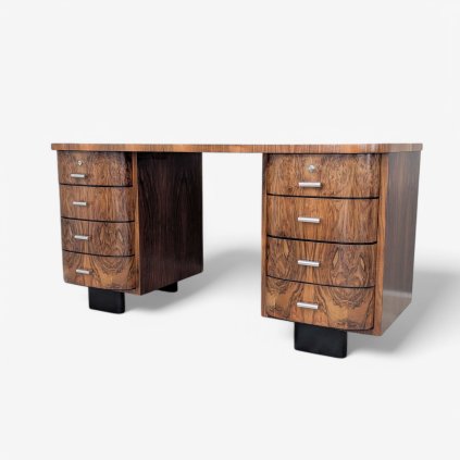 Model H 178 Art Deco Writing Desk by Jindřich Halabala for UP Zàvody, 1930s