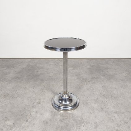 Art Deco chrome side table Gebrüder Mäher