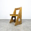 Solid pine sculptural chair by Gilbert Marklund for Furusnickarn