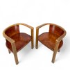 Pair of 1930's German modernist easy chairs