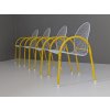 Postmodern Memphis style Italian Garden chairs table by EMU, 1980s